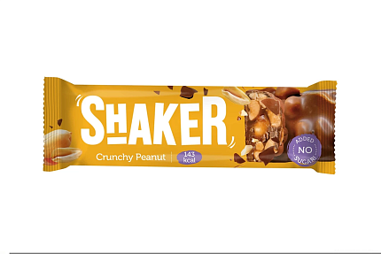 FitnesShock Shaker Батончик глазированный арахис 35гр