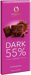 O'Zera Dark Горький шоколад 55% какао 90г