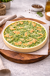 Mfood.kz Киш с сёмгой и шпинатом