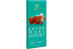 O`Zera Экстрамолочный Шоколад с Фундуком 90гр