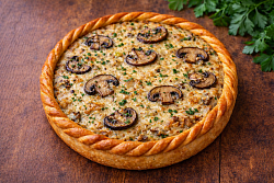 Mfood.kz Киш с курицей и грибами