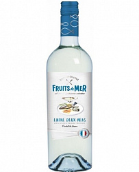 Fruits de Mer "Entre Deux Mers" Вино белое сухое 12% 0.75л