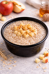 Mfood.kz Безмолочная овсяная каша с яблоком и корицей 300 гр