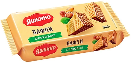 Яшкино Вафли ореховые 300гр