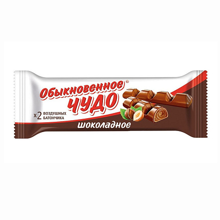 Обыкновенное чудо Шоколадное 2 Воздушных батончика 55гр