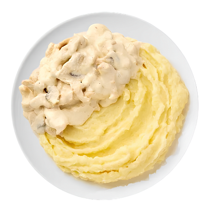 Mfood.kz Фрикасе из курицы с грибами с пюре 300гр