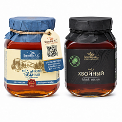 «Таёжный дуэт» мед 1000 г
