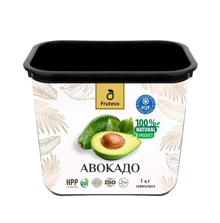 Пюре Fruteco авокадо замороженное 1кг