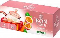Bon Time Черный чай Маракуйя 25 пакетиков