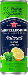Sanpellegrino Naturali Limone & Menta "Лимон и мята" 330мл