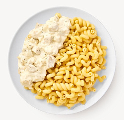 Mfood.kz Куриное филе в сливочном соусе с эстрагоном и пастой фузилли, 300 гр