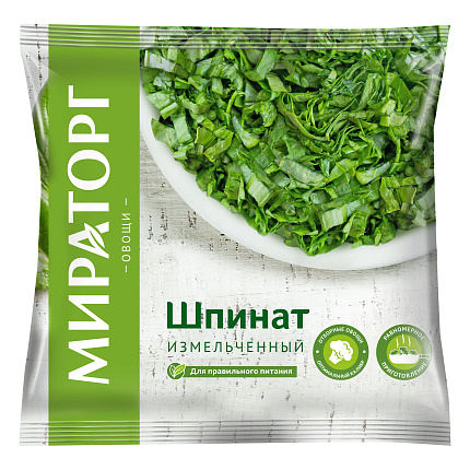 Мираторг Шпинат измельченный 400гр