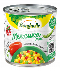 Bonduelle Мексика микс овощная смесь с кукурузой 340гр